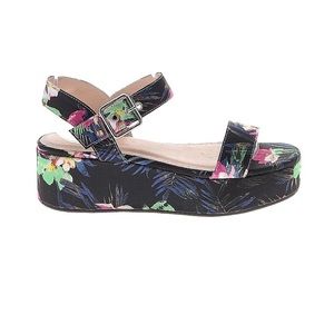 ☀️ ASOS Tropical Floral Wedgie Sandals